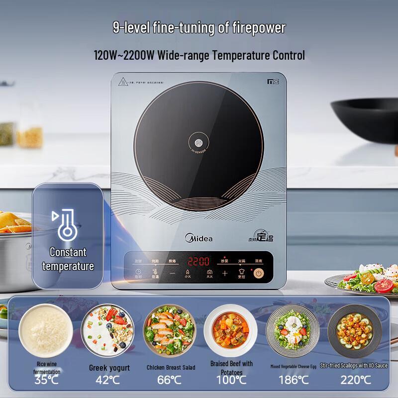 Midea High-Power Induction Cooker & Ceramic Hob