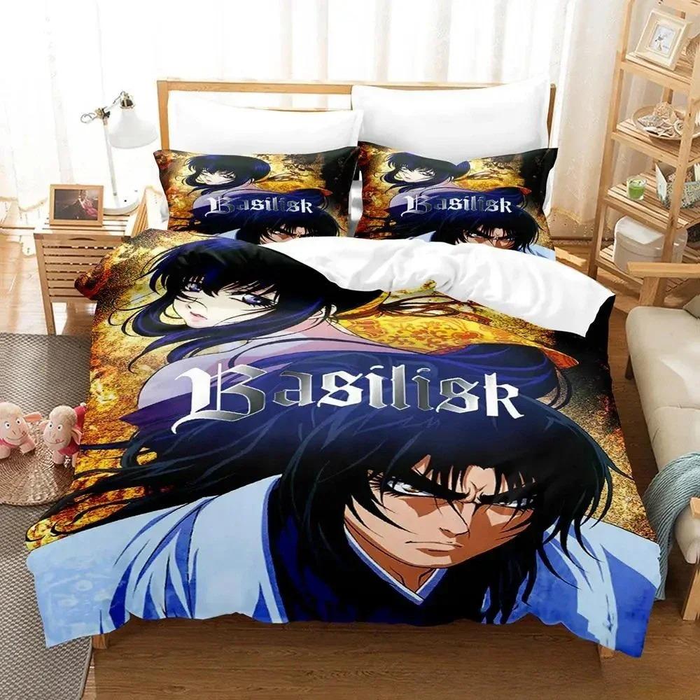 Basilisk Bedding Set Single Twin Full Queen King Size Bed Set Adult Kid Bedroom Duvetcover Sets 3D Print Anime Parure De Lit Bed