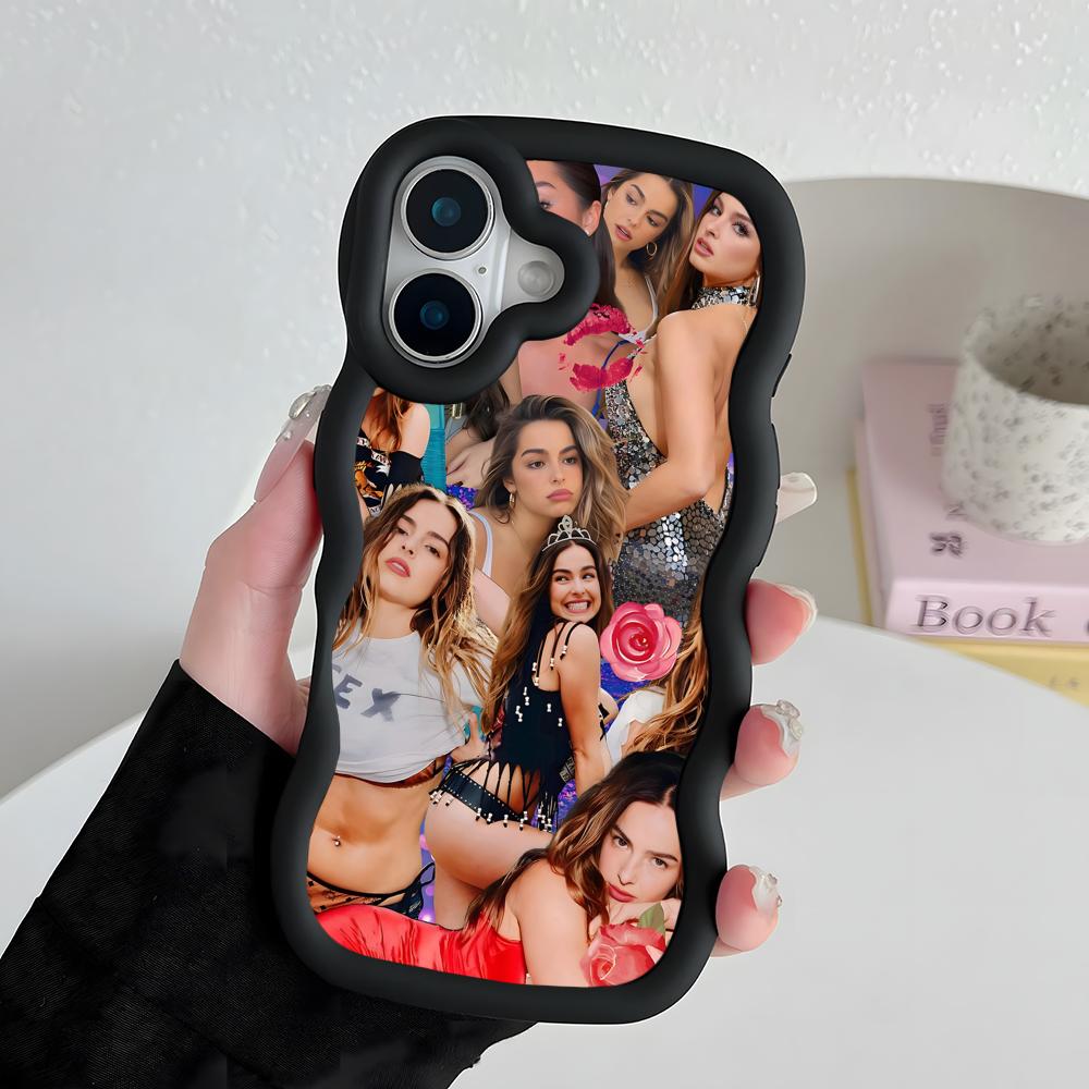 Addison Rae Handyhülle für iPhone 17 16 15 14 13 12 11 Air Pro Max Plus Welle Kante TPU Bunte Hülle Hülle Hübsch Luxus