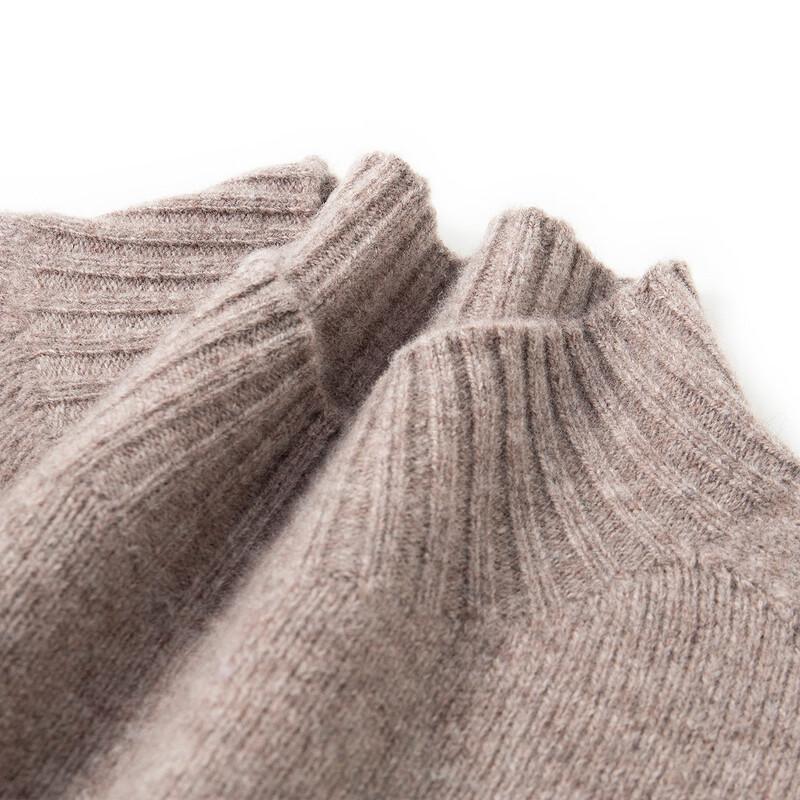 TUHUANG Women's Cashmere Wool Blend Half-High Neck Sweater