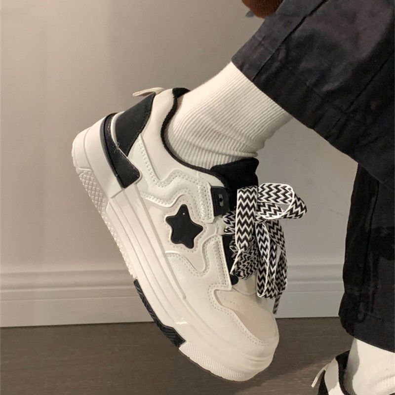 Board women's shoes autumn and winter campus style versatile white shoes casual platform versatile sports shoes children
