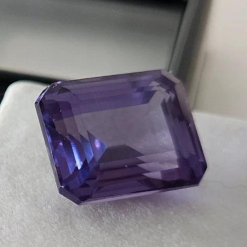 Natural Alexandrite Color Changing For Stud & Ring 10+ Ct Emerald Cut Gemstone