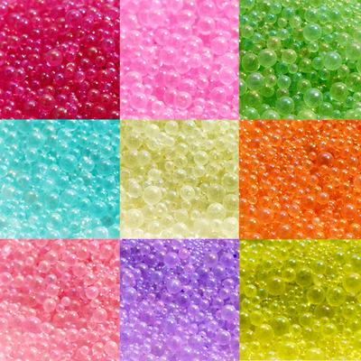 10/20g Gemischte Größe Blasenperlen Mini Glas Ohne Loch Leuchtende Perlen für Schmuckherstellung Zubehör Epoxidharz Nagelkunst Bastelarbeiten