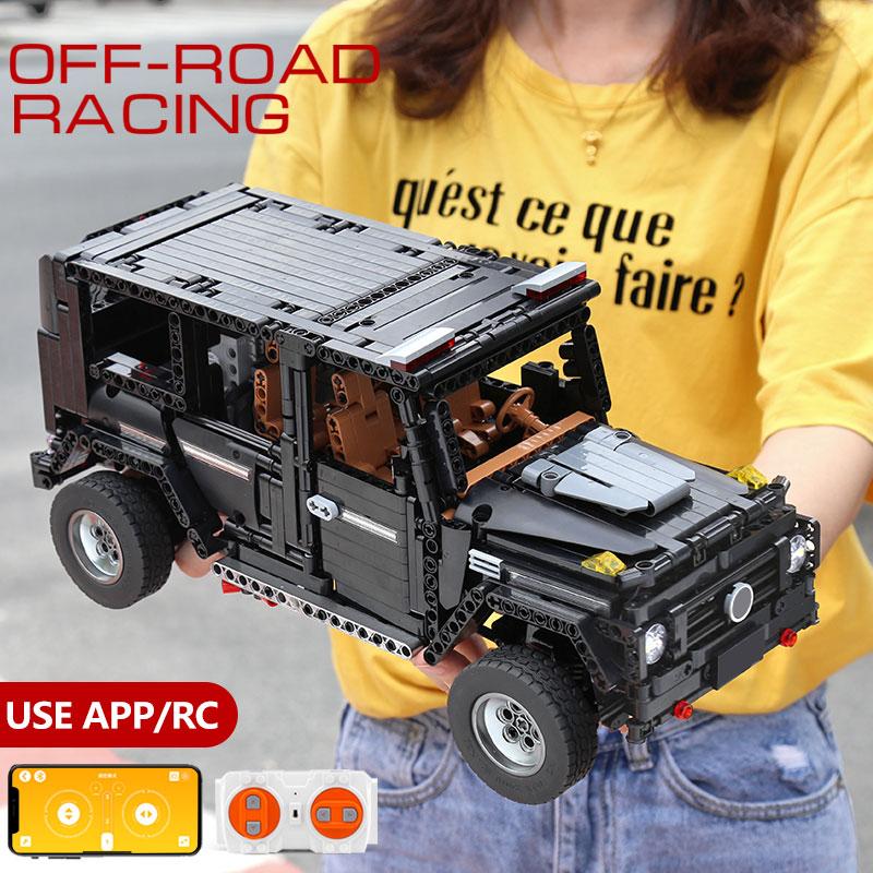 MOULD KING MOC High-Tech SUV G500 Wagon pojazd terenowy Model klocki klocki zabawki edukacyjne dla dzieci prezenty urodzinowe
