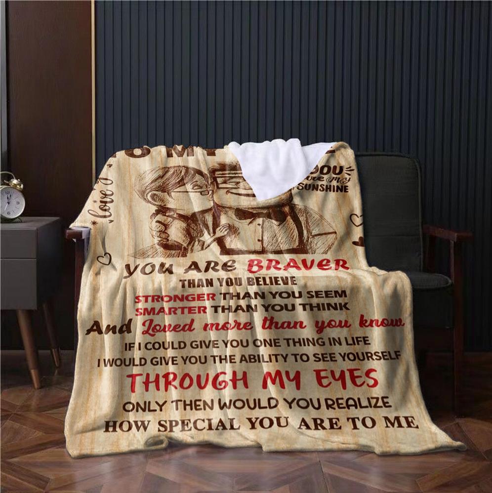 1PC Gifts Blanket for Wife Wedding Anniversary Birthday Gifts for Women Romantic I Love you Present Festival Day Gifts for Her