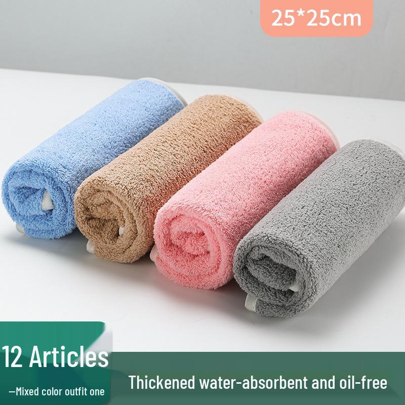 Absorbent & Lint-Free Kitchen Dishcloth: Non-Greasy Cleaning Towel for Glass & Tables