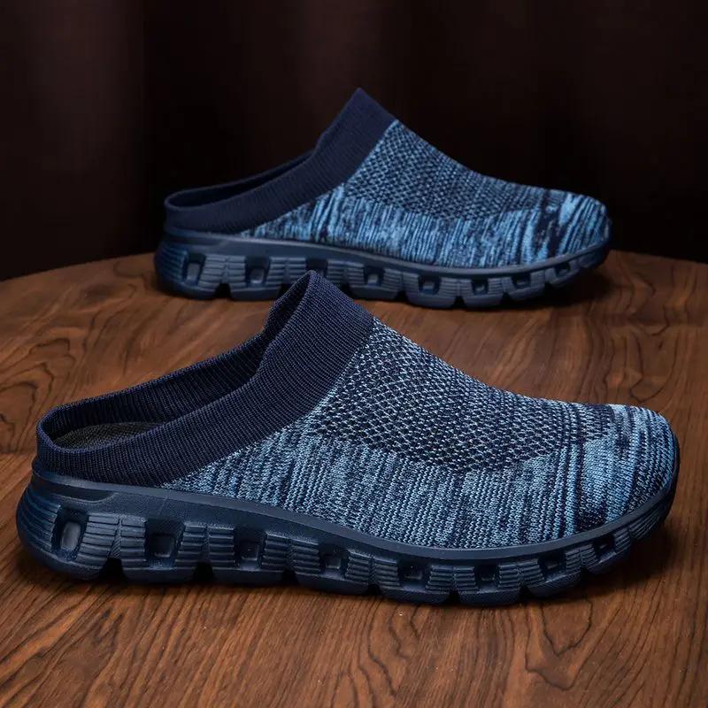 Fashion Men's Shoe Platform Half Soft Mules Sabot Male Slipper Trend 2025 Designer Luxury Casual Y2k Eva Summer Sale Adult Fun Slides