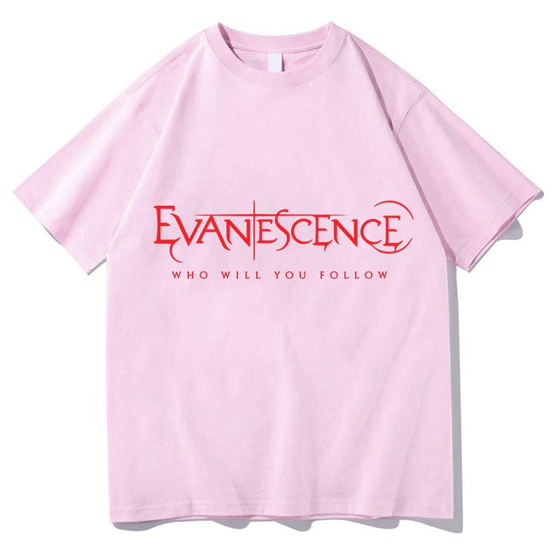 Evanescence Who Will You Follow Design Tshirts Oneck Summer Short Sleeve Unisex Tshirts Unisex Fashion Cotton Female Streetwear