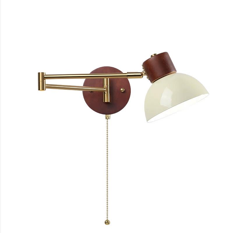 OEING Adjustable Swing Arm Bedside Wall Lamp
