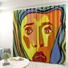 Abstract Curtain Cloth Bedroom Living Room Balcony Blackout Curtain Office Hotel Insulation Curtain