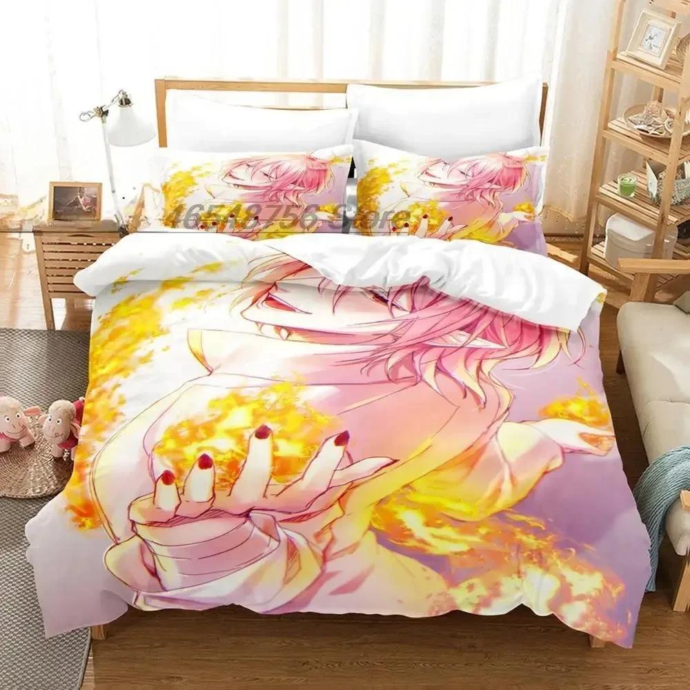 Anime Welcome To Demon Schol! Iruma-kun Beding Set Print With Pilowcase Bed Soft Duvet Cover Single Double Quen Super King-Sized Dimensionsd Dimension