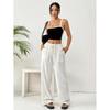 Trendige Damen-Sommer-Hose mit weitem Bein - Vielseitig, Locker geschnitten, Gerades Bein Design