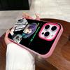 Blue Lock Reo Mikage Jelly Double layer Rose Red Mobile Phone Case for iPhone 17 16 15 14 13 12 11 Air Pro Max Plus Protective