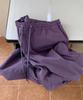 Leondeondada Nylon Cargo String Hem Pants, Purple