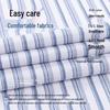 MUSHILANG Men's Striped Linen Cotton Modal Casual Shirt