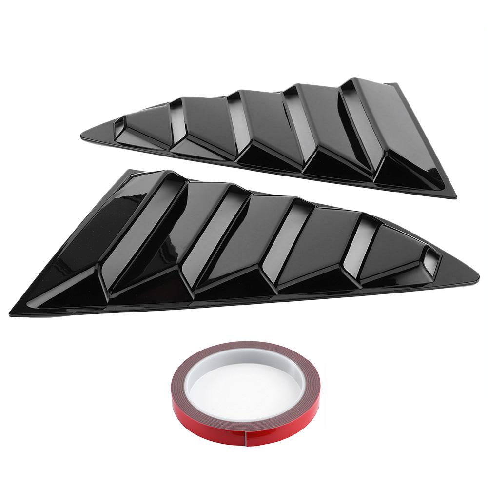 Glossy Black Car Window Louvers Side Air Vent Cover Fit for Chevy Camaro 2016‑2020