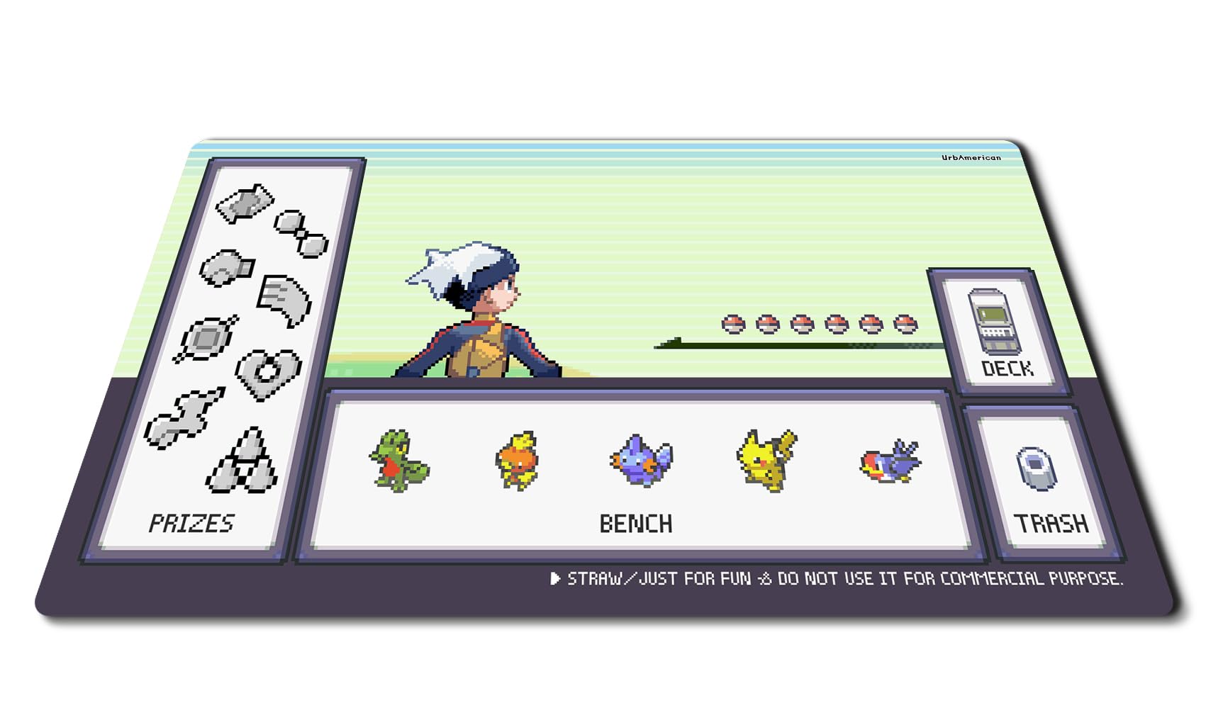 

Игровой коврик с полной прошивкой Резиновый игровой коврик для одного человека Эксклюзив для битв TCG Высококачественный игровой коврик Pokemon с водонепроницаемой сумкой для хранения Карточная игра