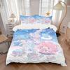 3pcs Little Twin Stars & Small Animals Quilt Cover Set - Soft and Cozy Bedroom, Guest Room and Dorm Decorative Bedding 3-Piece Set 1 Quilt Cover