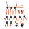 16 Pcs Garage Hook Wall Mount Strong Load Bearing Heavy Duty Steel Garden Tool Hanger for Cables Water Hoses Power
