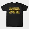 Dear Beach, Thinking About You, Summer Humor T-shirt For Men Women 100% Cotton T Shirts Short Sleeve Tops 0320-3 - Men's Summ...