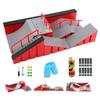 Finger Skateboard Große Szene DIY Mini Park Finger Skatepark Rampe Bahn Treppen Veranstaltungsort Kombination Indoor Heimspielzeug