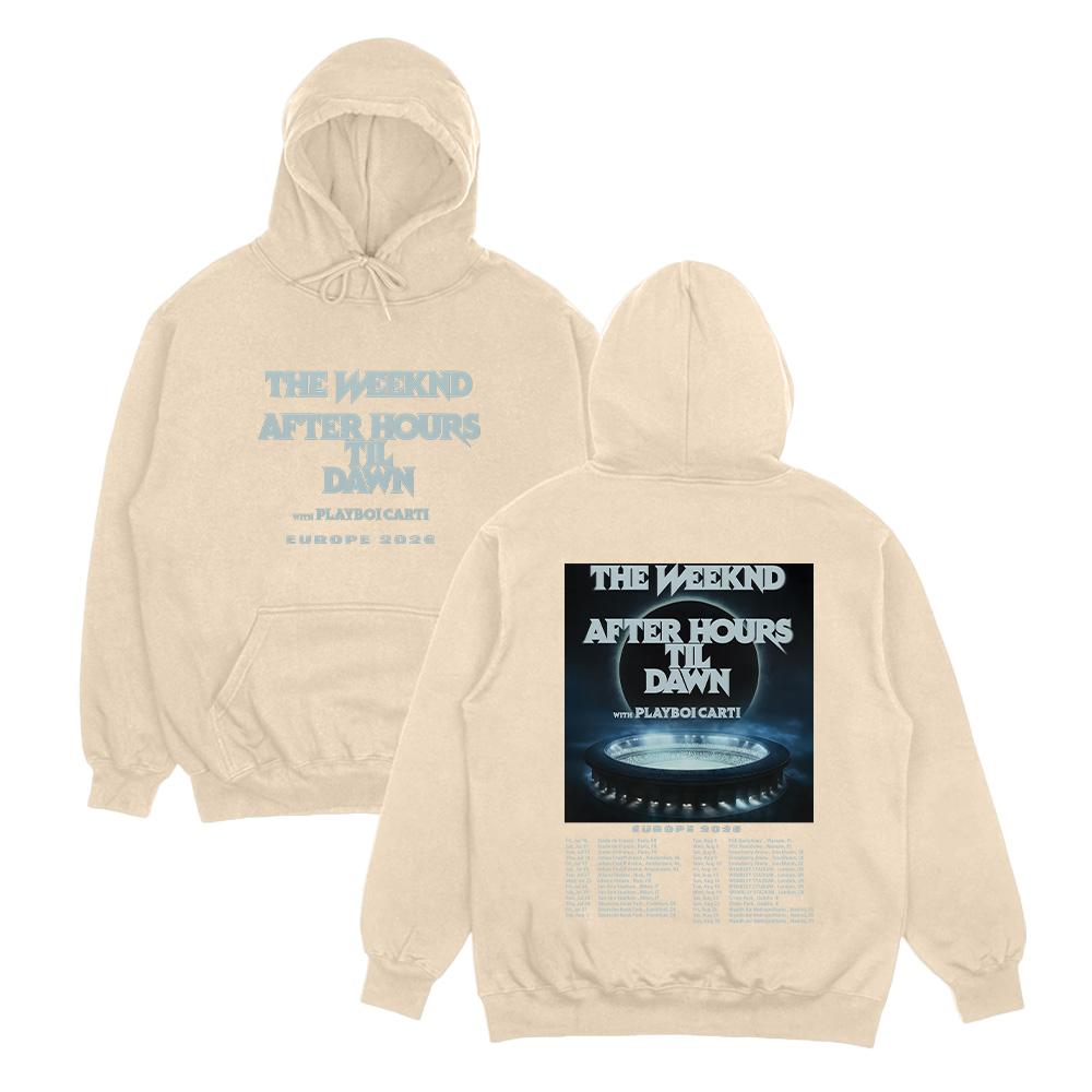 TheWeeknd Tour Hoodie After Hours Til Dawn Europe 2026 Print Pullover Men Women Streetwear Fashion Oversized Hip Hop Sweatshirt