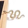 Punk Gold Color Snake Brooches for Women Men Lady Luxury Metal Animal Brooch Pins Party Casual Fashion Jewelry Accessories Gifts