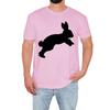 Cute Bunny Mens T-Shirt Funny Rabbit Animal Lover Cartoon Birthday Gift