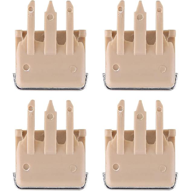 4Pcs Front Center AC Vent Air Conditioning Vent Outlet Tab Clips, Air Vent Clip Tab A/C Fresh Air Grille Clips, Front Left &Right AC Vent Air Vent