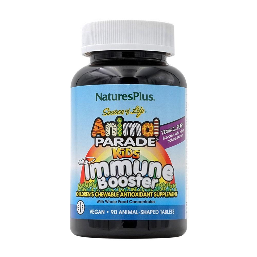 

Animal Parade Kids Immune Booster Childrens Chewable Antioxidant Tropical Berry Flavor, 90 Animal Shaped Tablets