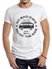 TEEHUB Vintage Art Campervan With Surfboard T Shirt Graphic Retro Surfing Bus Sport Cars Cloth Camper Tops Hipster Tee