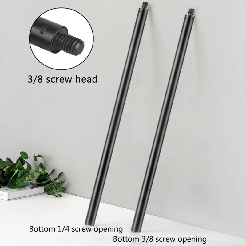 Telescopic Camera Stick Rod, 3/8" 1/4"  2 Section Tripod Center Column for SLR, Quick Height Adjustment