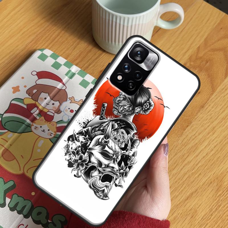 Japanese Samurai Ninja Case For Xiaomi Redmi Note 14 13 12 11 10 9 15 Pro Plus Redmi 15C 13 10C 12C 13C 14C 15 Cover