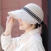 New Summer Women's Sun Hat Big Brim Empty Top Face Bucket Hat UV Protection Beach Sun Hat Sun Hat