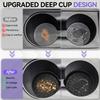 2pcs Car Cup Coaster Universal Non-Slip Insert Water Cup Holders Pads Mat Interior Accessories For Perfectly For Most Cups Black