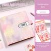 PU Money Collection Book With Password Lock Savings Binder Gifts Savings Challenges Book  Children