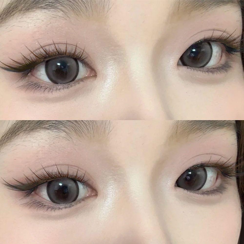 60Pcs Glue-Free False Eyelashes 3D Cat Eye Individual Lashes C Curl Clusters Lashes  for Women