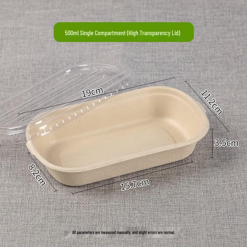 Disposable Sugarcane Pulp Food Container