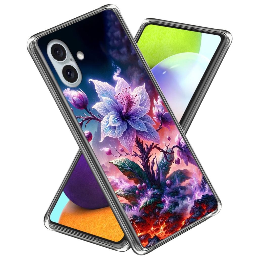 For iPhone 16 Plus Case Pattern Printed Shockproof TPU Phone Cover