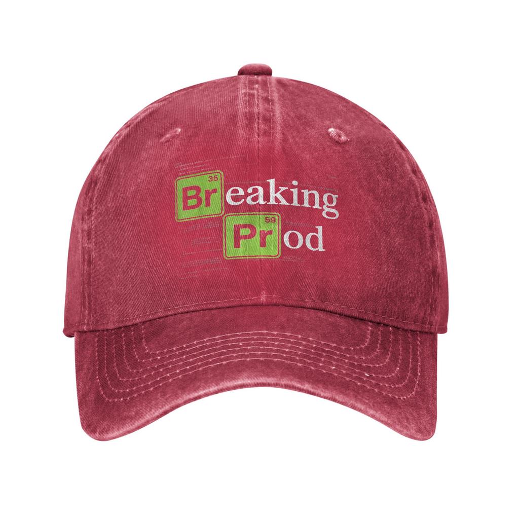 Breaking Prod Funny Devops Software Engineer Developers IT Sun Baseball Cap WomenUnisex Hats Spring y2k Breathable Baseball Caps