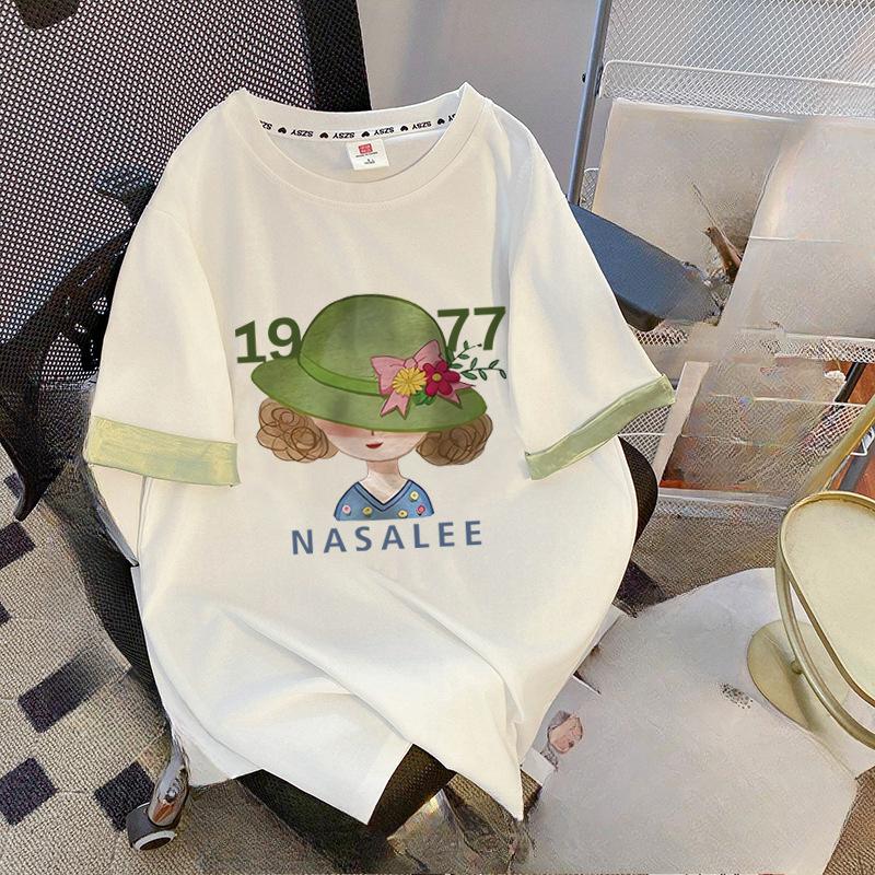 New Chinese-style Short-sleeved T-shirt with A Large Back Collar