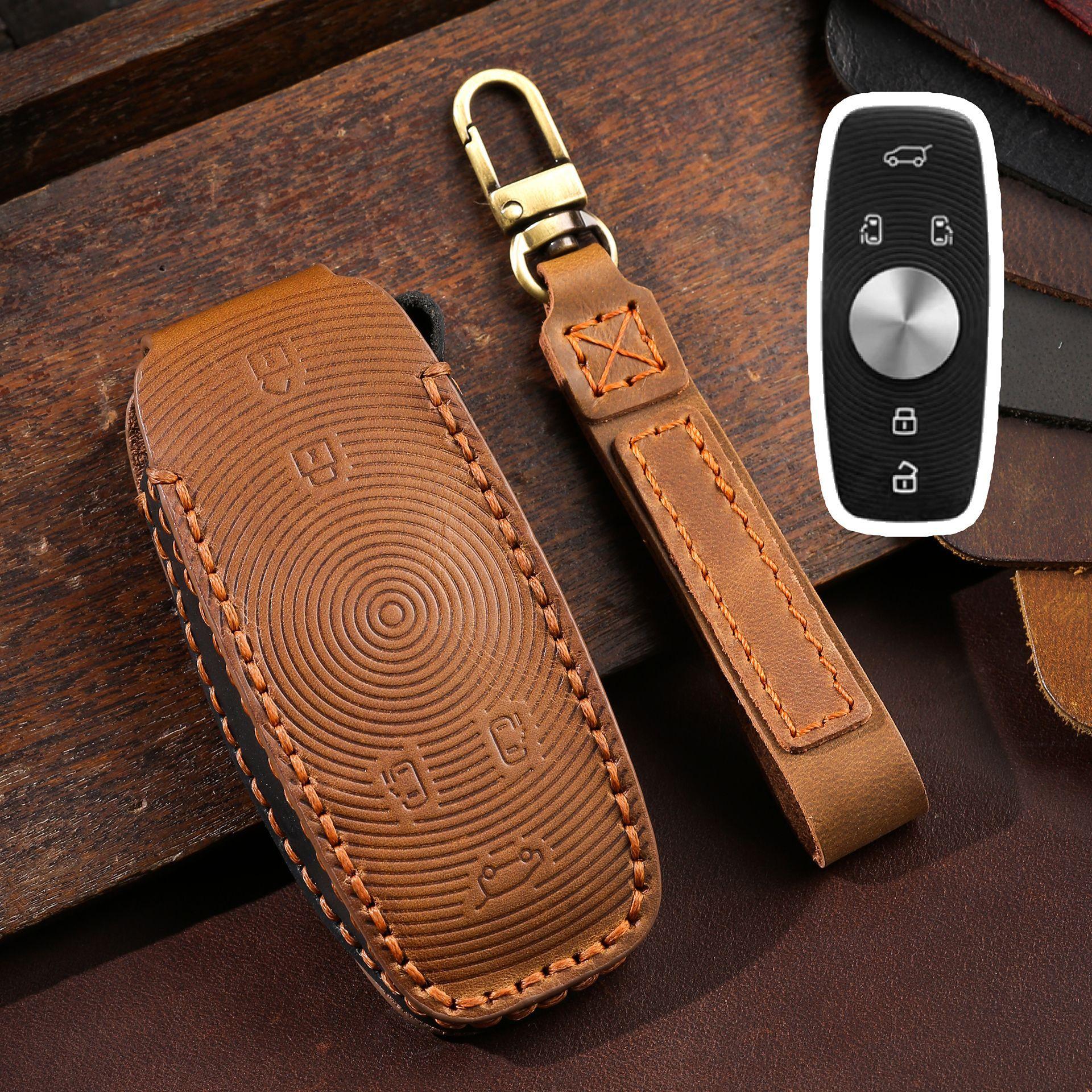 

Applicable to 2022 Roewe imax8 key set MPV business car special bag 21 iMAX8 high-end buckle case коричневый