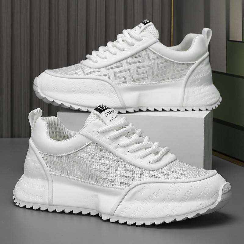

High Elastic Running Shoes for Men Casual Sports Sneakers - Marathon Jogging Trainers 2025 Free Shipping 42 белый