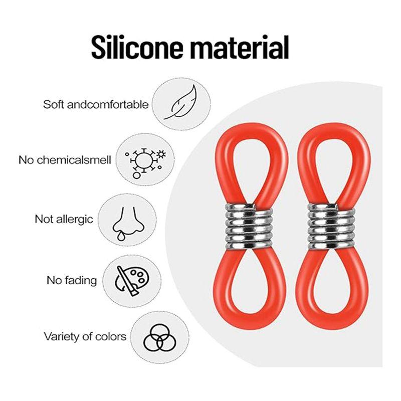 M-Modern-60 Piece Glasses Chain Ends Glasses Chain Ring Holder As Shown Glasses Connector Glasses Fixed Chain Ends