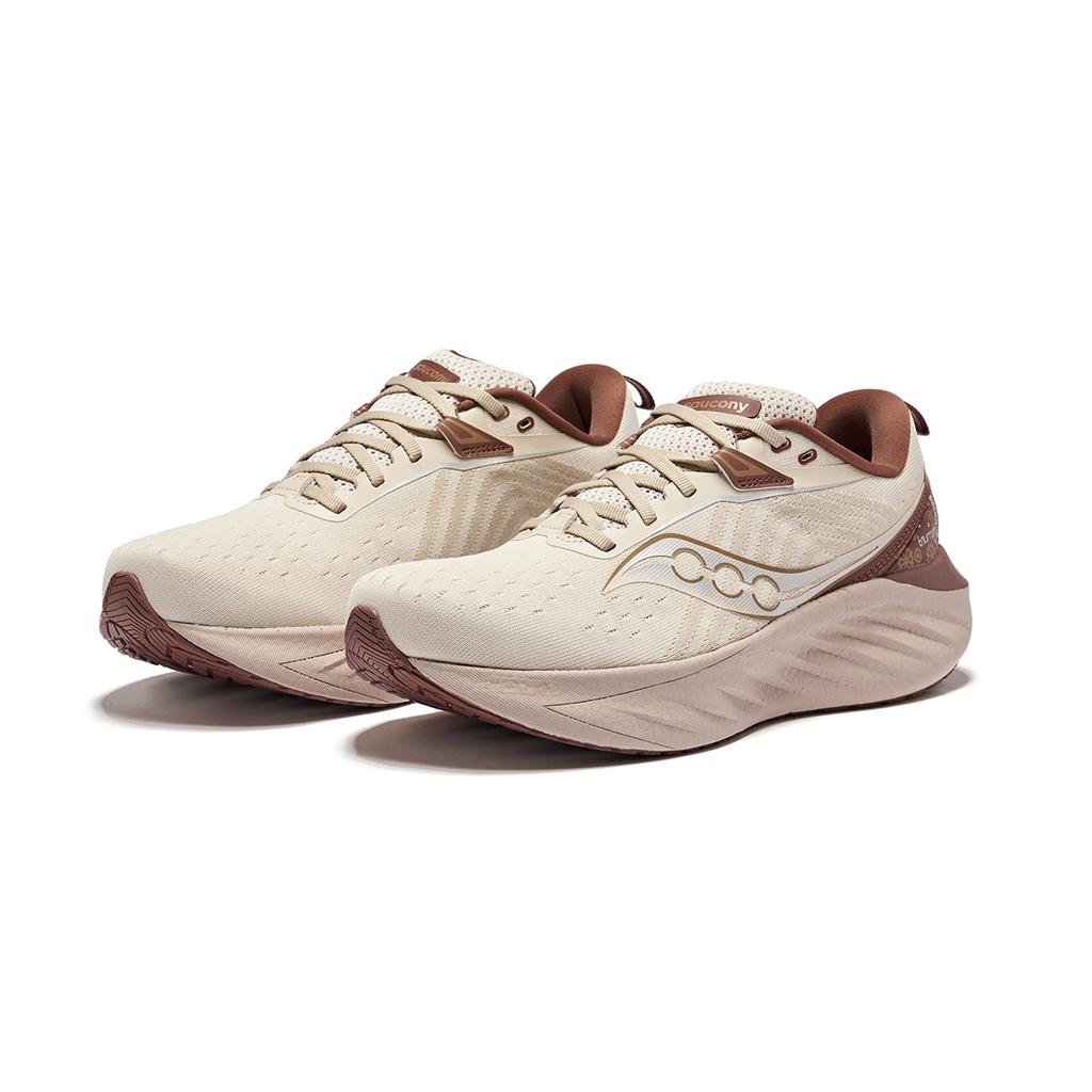 SAUCONY Triumph 22 Flagship Cushioning Running Training Shoes Unisex Running Shoes Khaki-Brown S20964-500