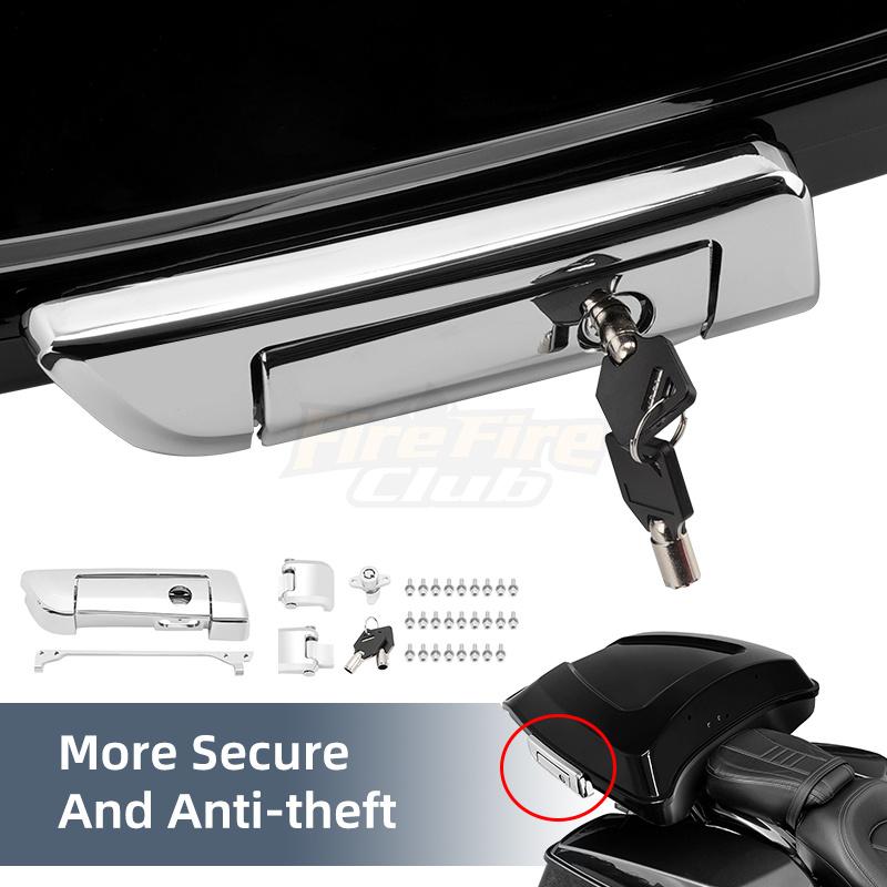 Motorcycle Hard Bag Saddlebag Hardware Latch Hinge Lock Kit For Harley Touring Street Glide Road King Road Glide 2014-Up