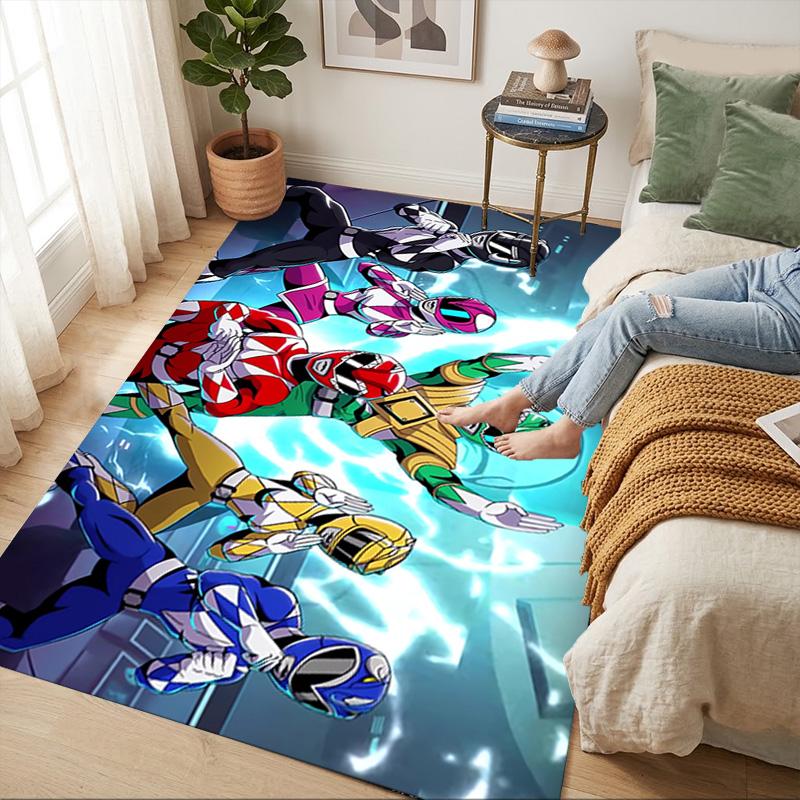 Power Rangers Living Room Nonslip Area Rug Soft Carpet For Bedroom Game Playroom Sofa Office Home Decor Doormat Christmas Gift C9301263