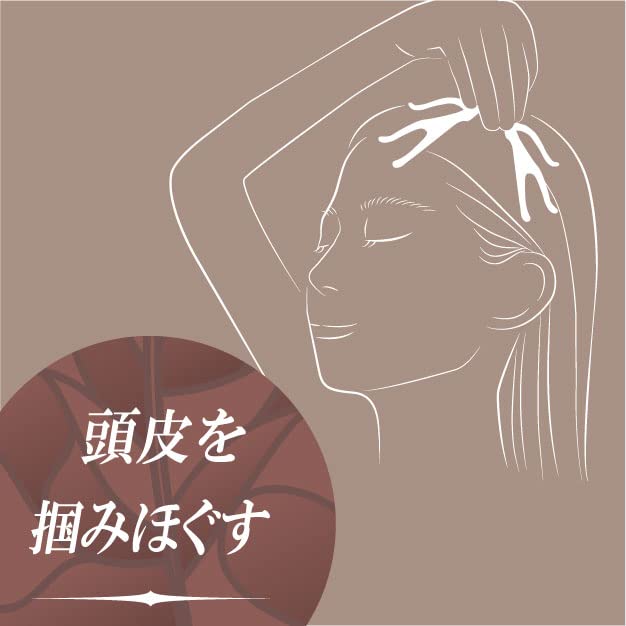 Vess MR17 Japanese-made Head Massager, Momilize Scalp Push, Patented Shape, Massage, Head Gua Sha, Head Spa (Push)