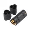 5 Pairs MT60 High-Quality Connectors | 3.5mm ESC Plug | Male-Female | For RC LiPo Battery and ESC | Nickel-Plated Metal, Black
