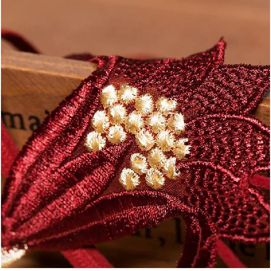 Noua Broderie Floare Perla Chiloți Masaj Lenjerie Sexy Tanga Sex Femei Crotch Deschis